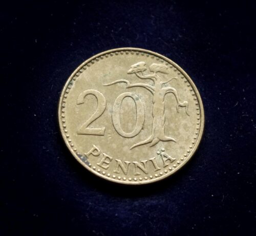 moneta, 20 pensų, Suomija