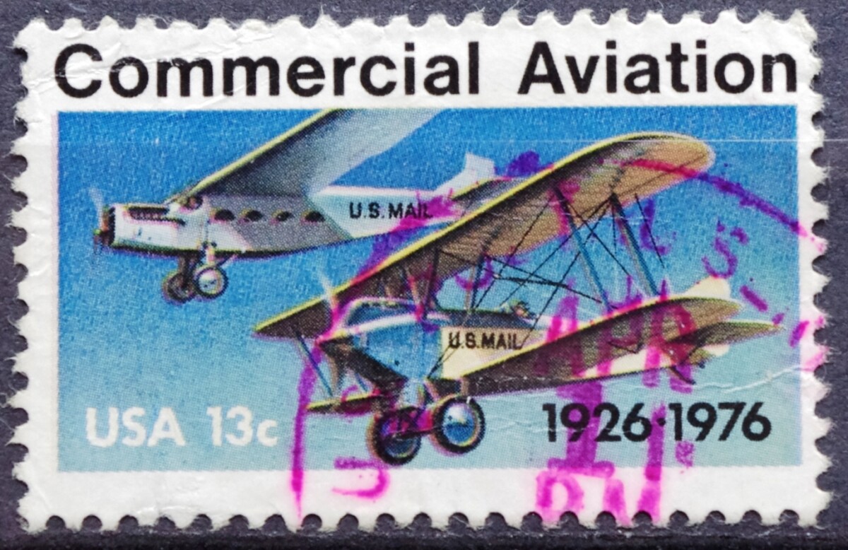 pašto ženklas, JAV, aviacija