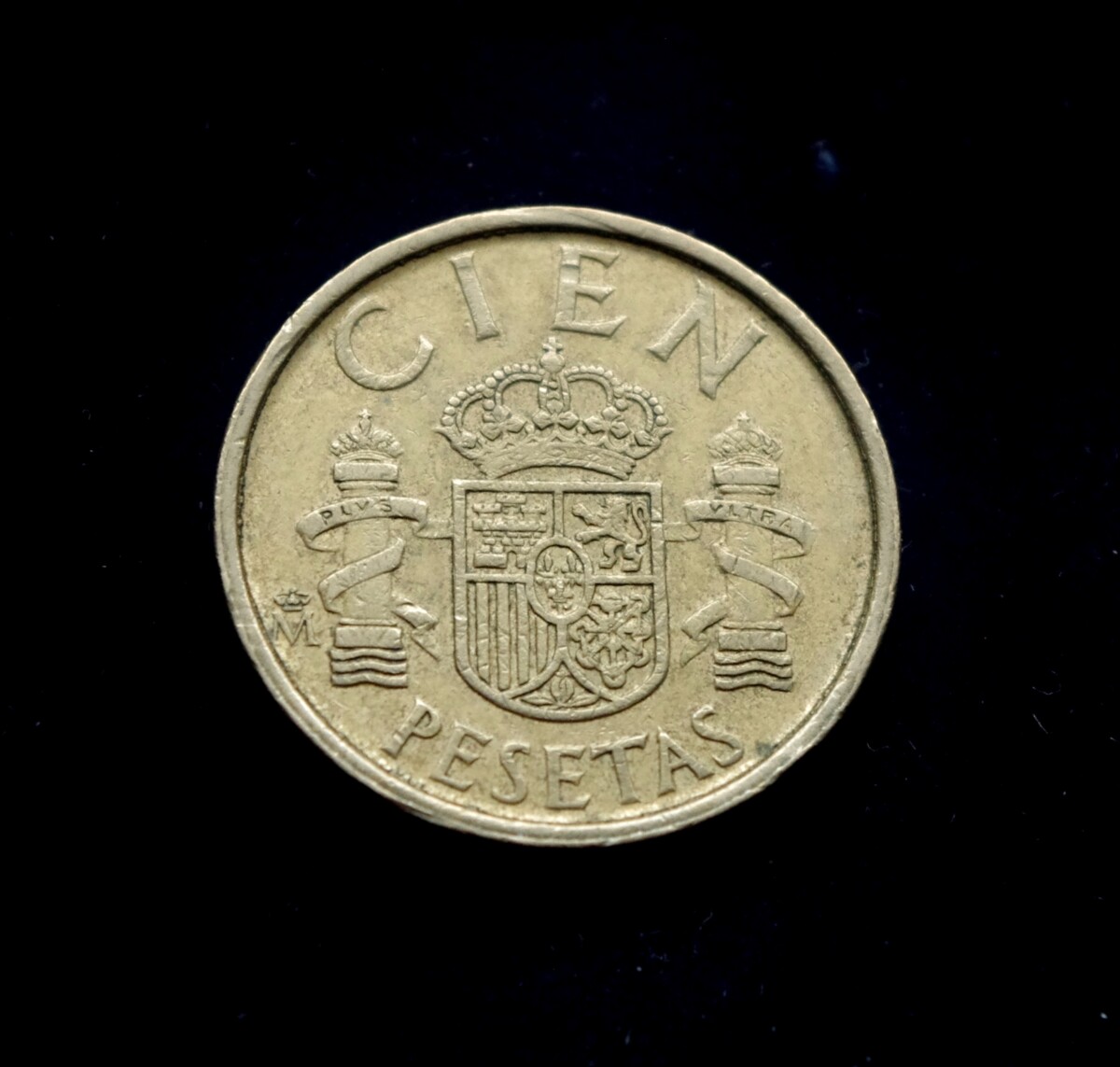 moneta, 100 pesetų, Ispanija