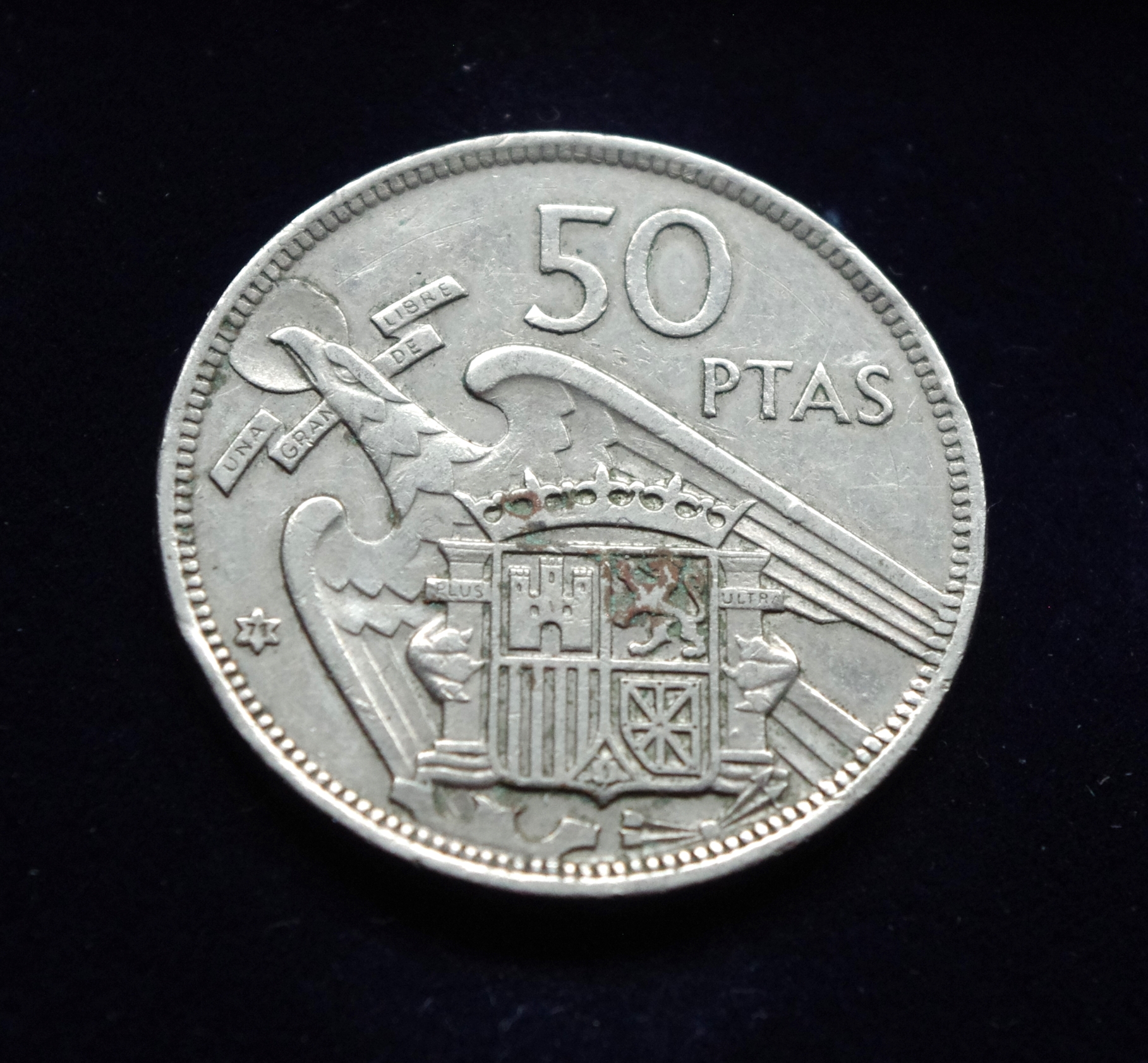 moneta, 50 pesetų, Ispanija