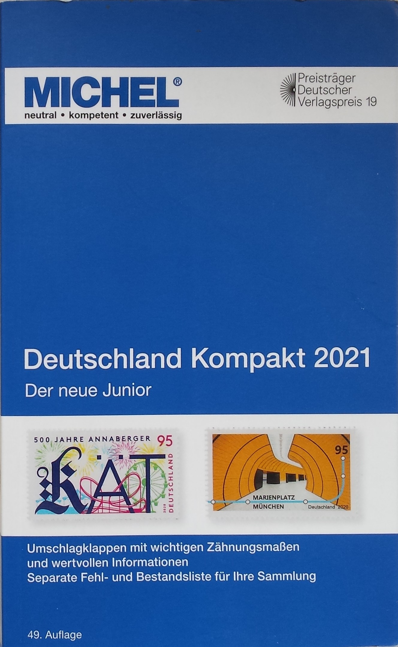 MICHEL Kompakt 2021 m. Vokietijos Reicho pašto ženklų katalogas (49-tas leidimas)