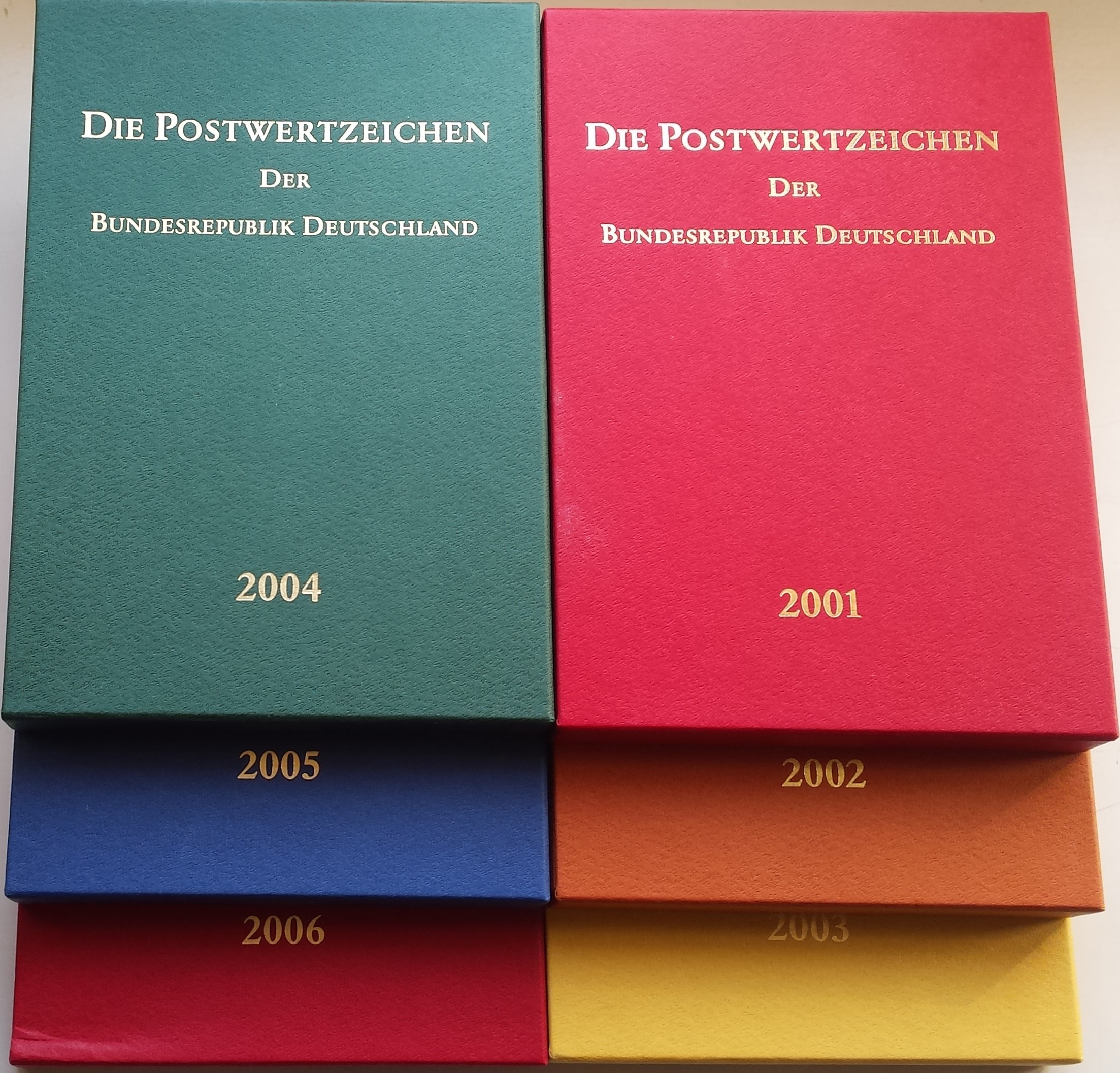 Vokietijos 2001-2006 m. pašto ženklų rinkinių knygos