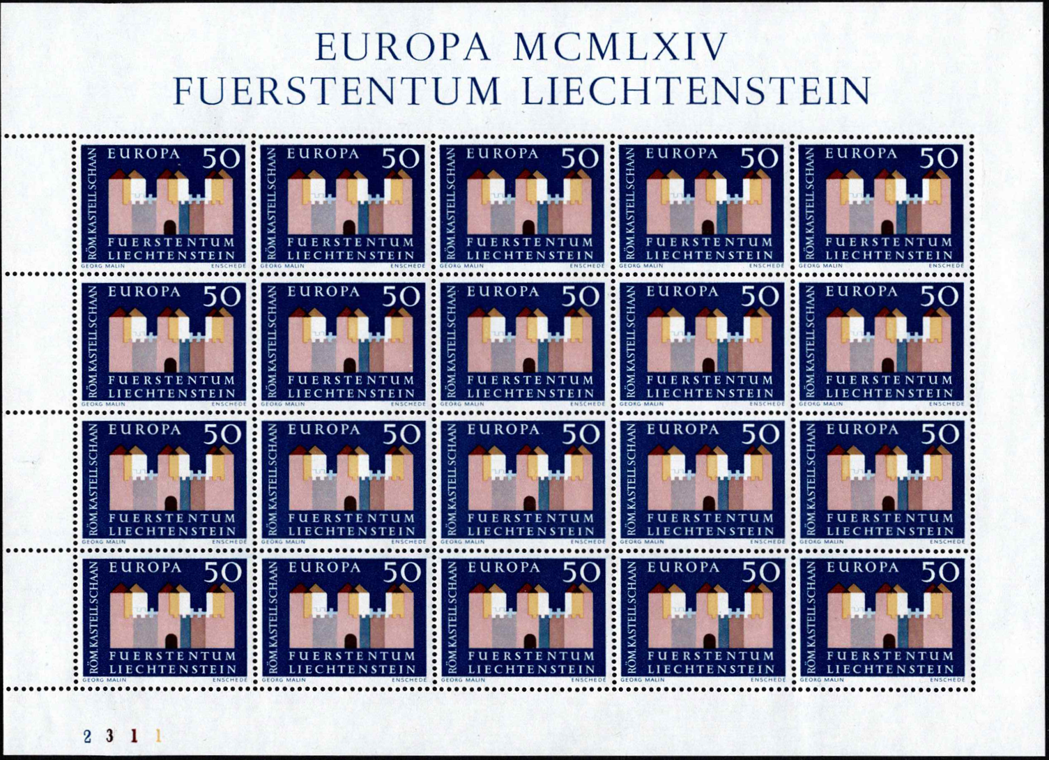 Lichtenšteinas, MiNr 444 MNH**