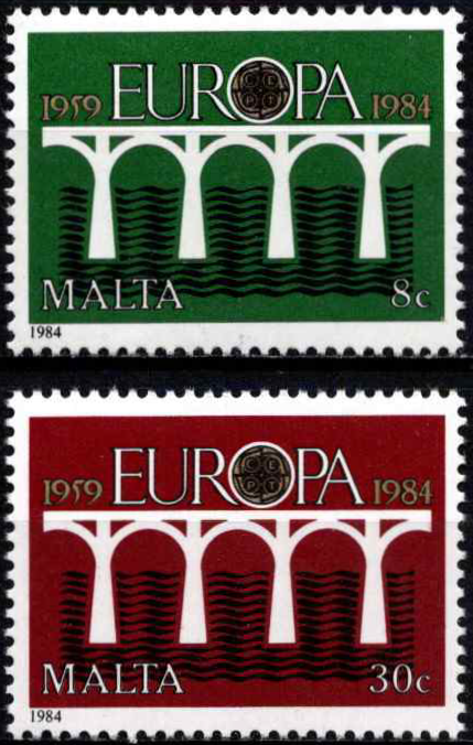Malta, pilna serija, MiNr 704-705 MNH**