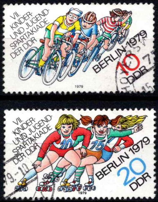 Vokietijos Demokratinė Respublika (VDR), pilna serija, MiNr 2433-2434 Used (O)