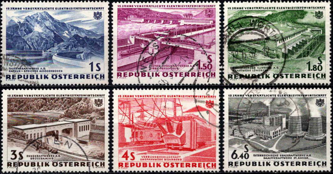 Austrija, pilna serija, MiNr 1103-1108 Used (O)