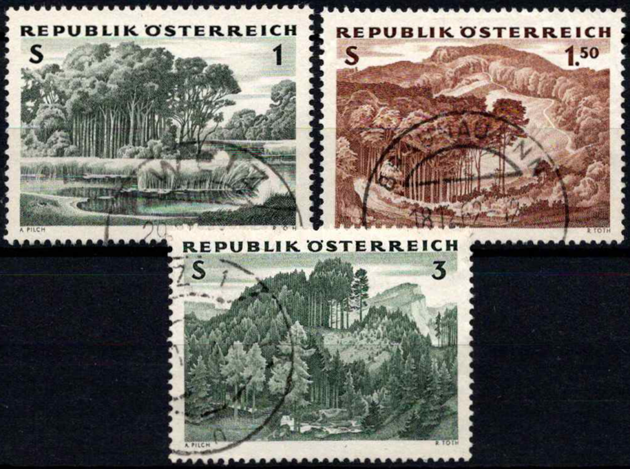Austrija, pilna serija, MiNr 1123-1125 Used (O)