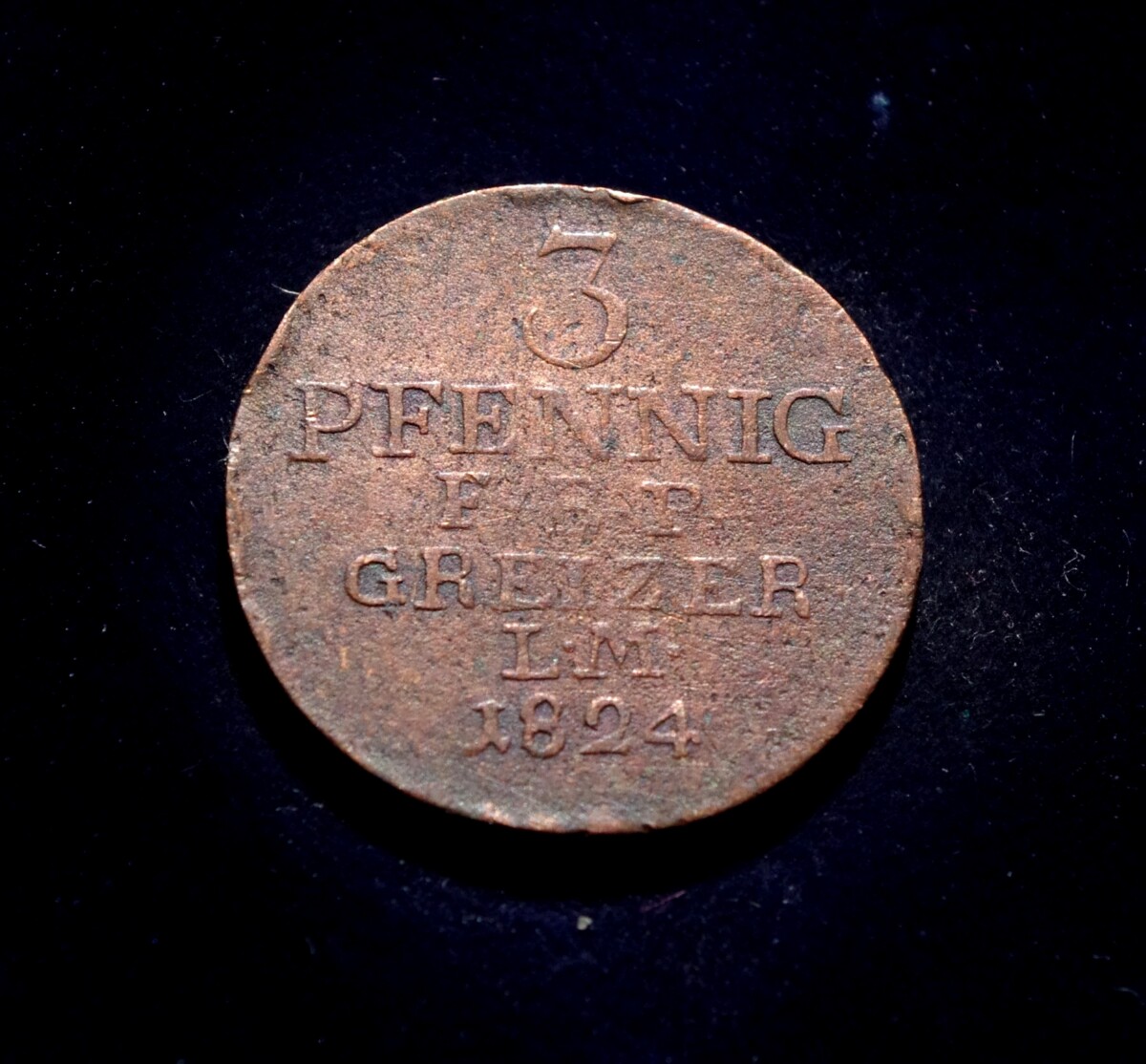 moneta, 3 pfenigai, Roisas-Greicas