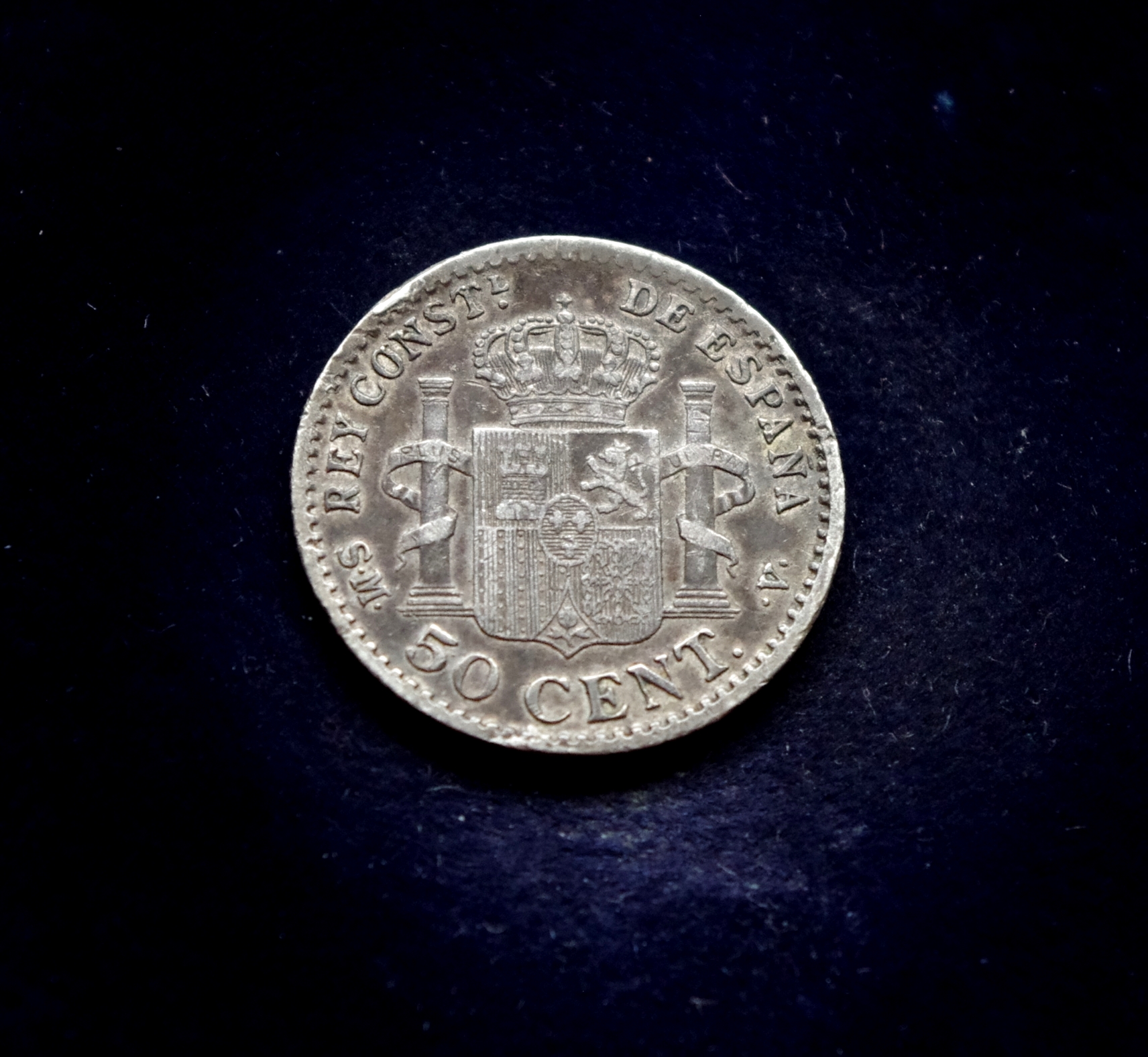 moneta, 50 sentavų, Ispanija