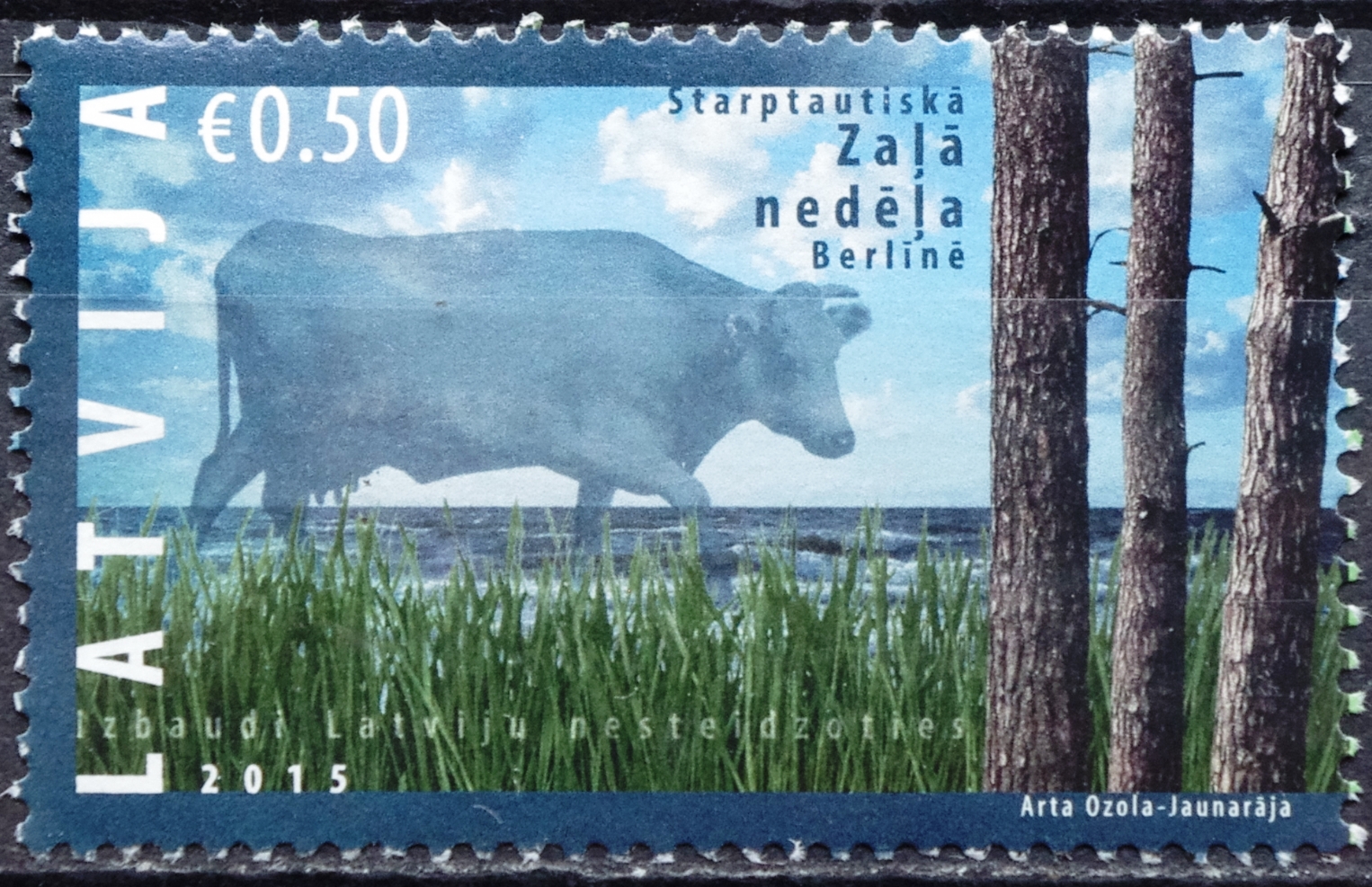 pašto ženklai, Latvija, žalioji savaitė