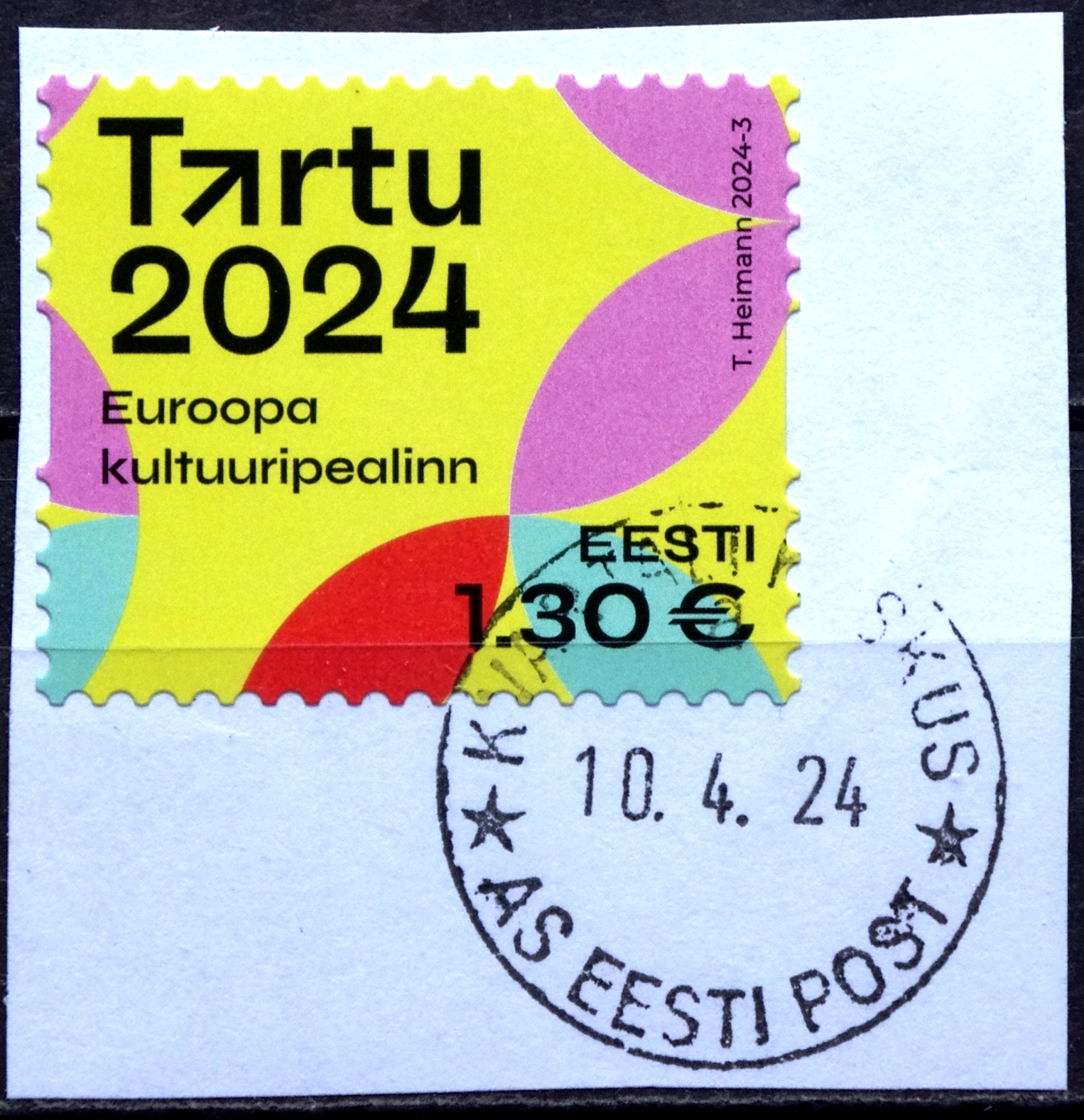 pašto blokas, Estija, Tartu - Europos kultūros sostinė