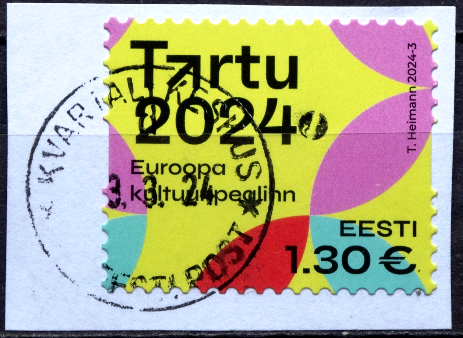 pašto blokas, Estija, Tartu - Europos kultūros sostinė