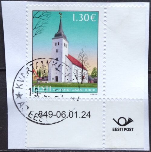 pašto blokas, Estija, Viljandi Šv. Jono bažnyčia