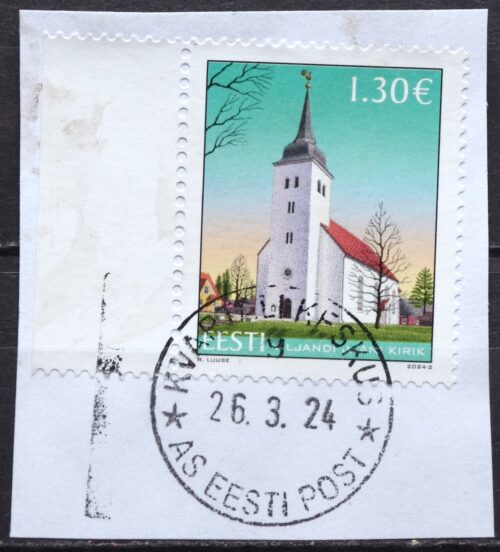 pašto blokas, Estija, Viljandi Šv. Jono bažnyčia