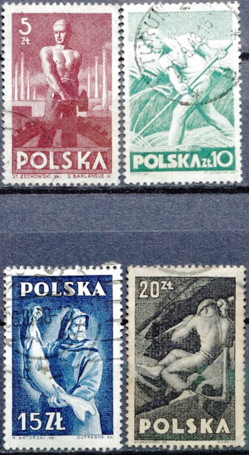 pašto ženklas, Lenkija, profesijos