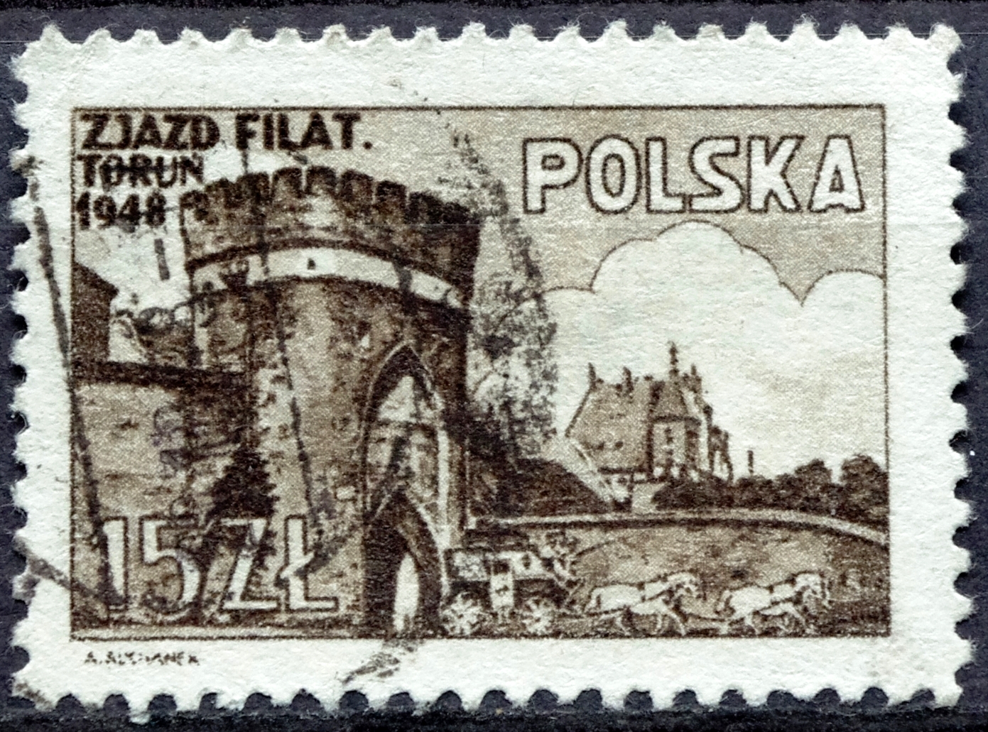 pašto ženklas, Lenkija, Filatelijos kongresas Torunėje