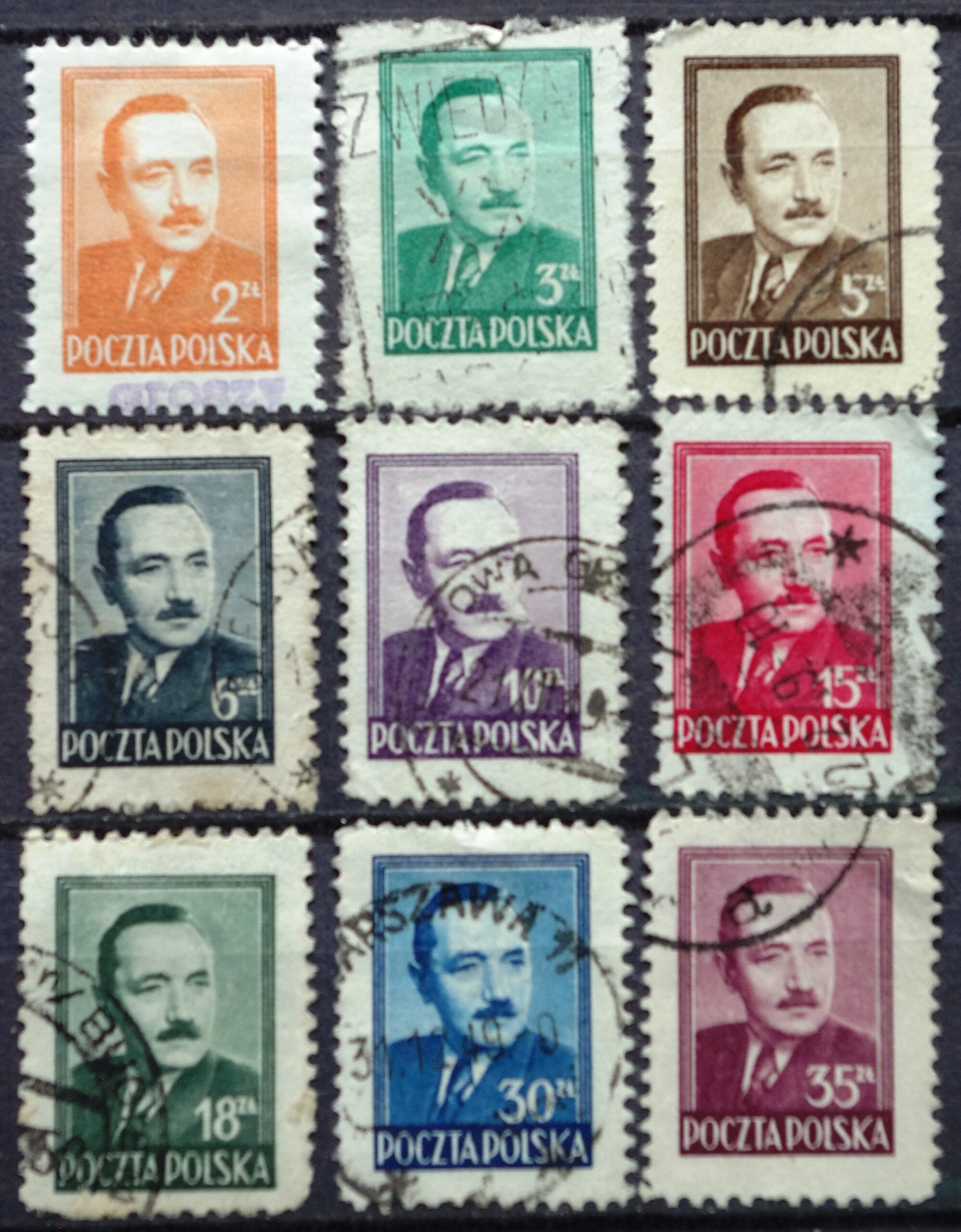 pašto ženklas, Lenkija, Boleslaw Bierut
