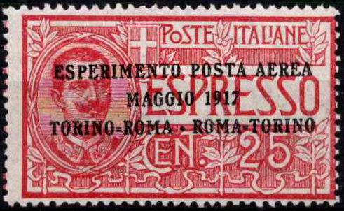 Italija, oro paštas, MiNr 126 MLH*