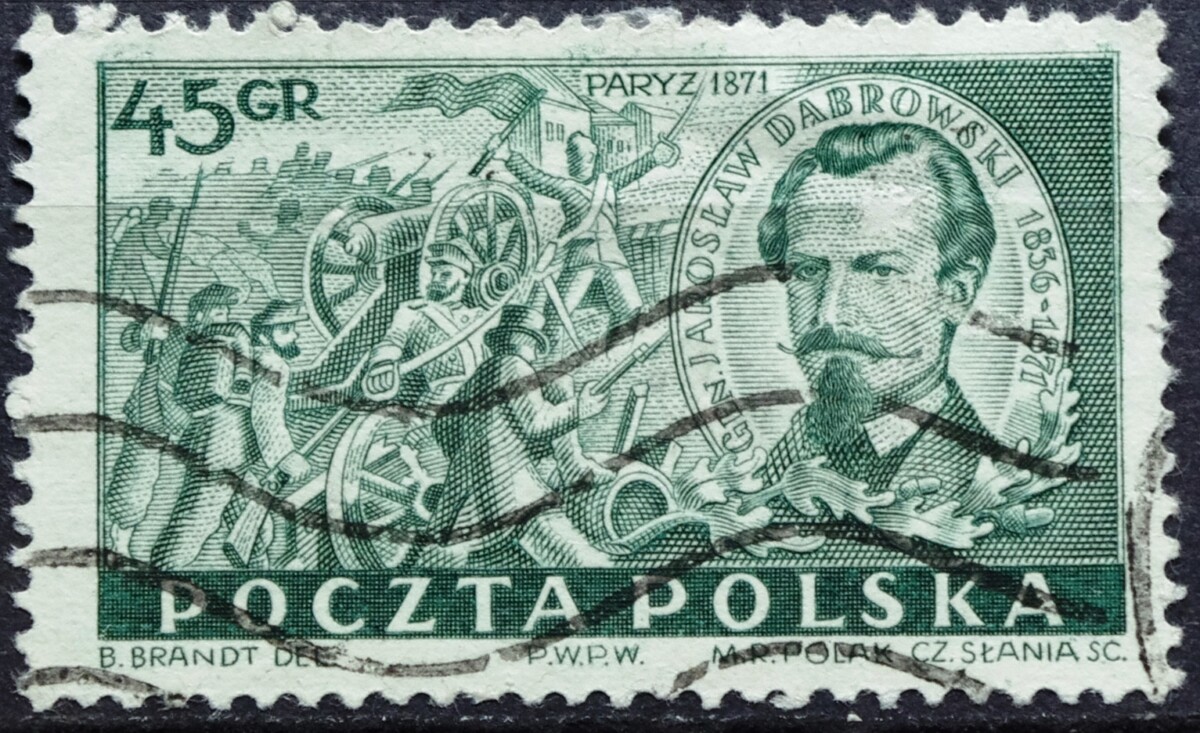 pašto ženklas, Lenkija, Paryžiaus komuna