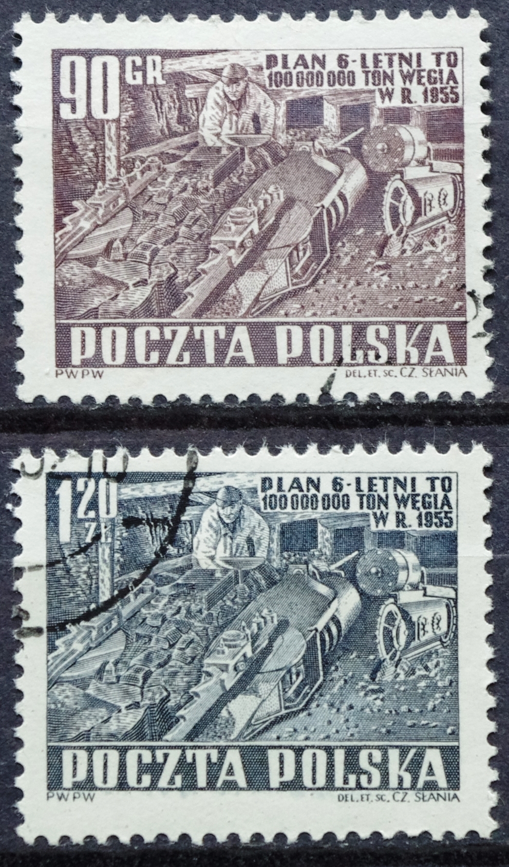 pašto ženklai, Lenkija, Kalnakasyba