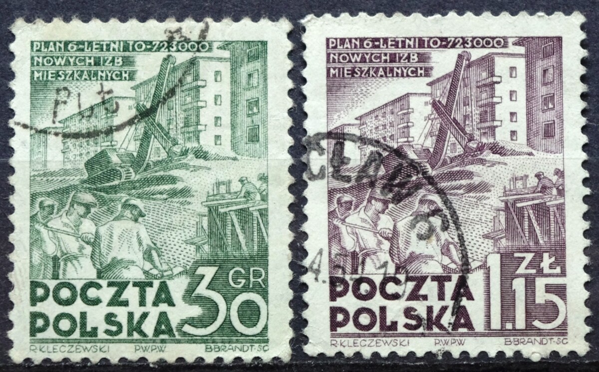 pašto ženklai, Lenkija, namų statyba