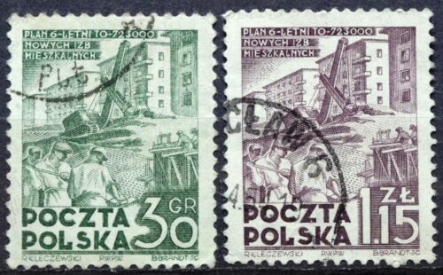 pašto ženklai, Lenkija, namų statyba