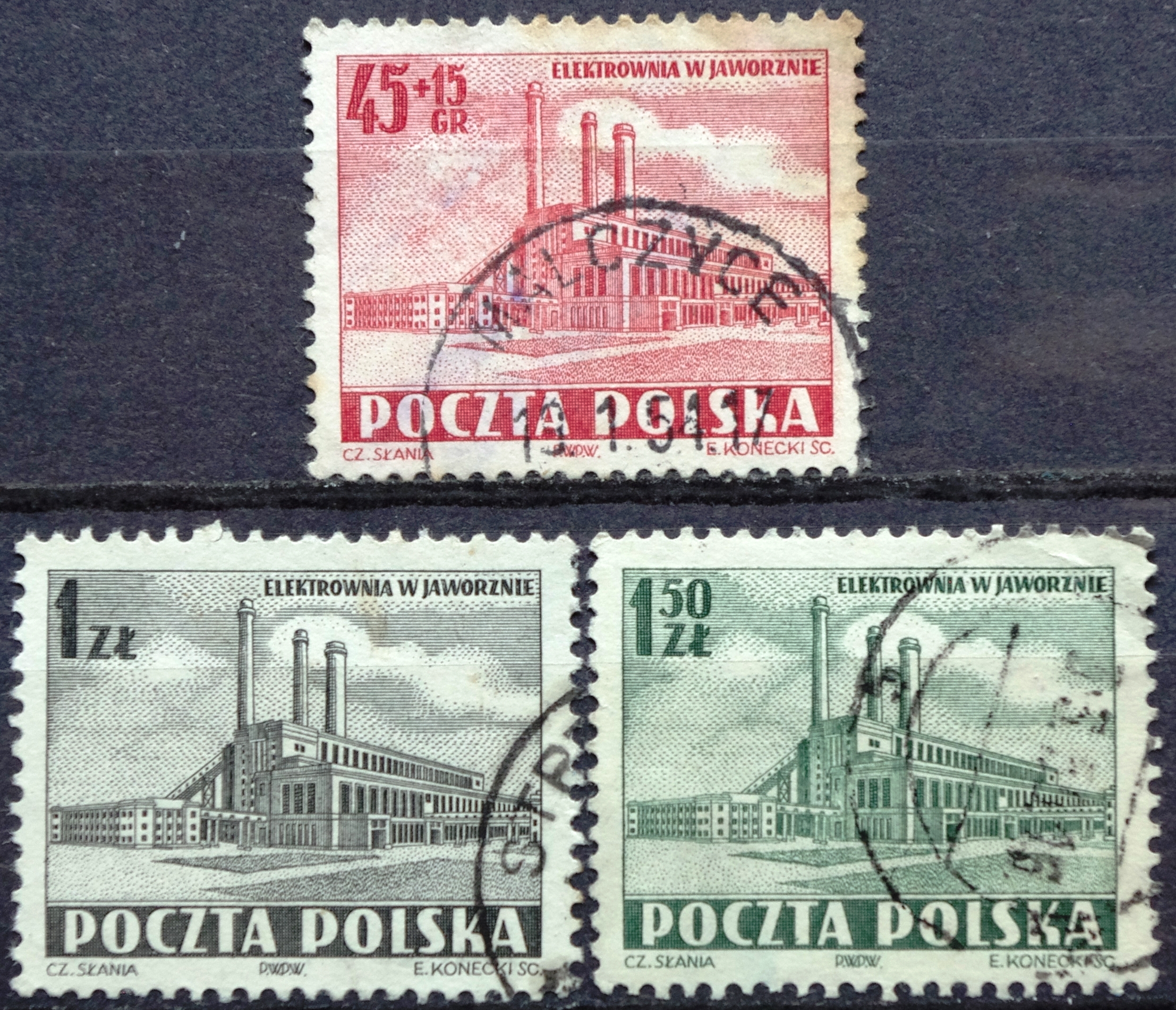 pašto ženklai, Lenkija, Jaworzno elektrinė