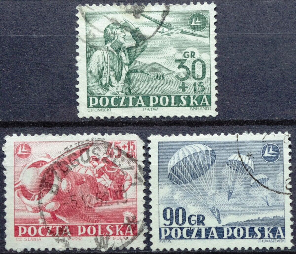 pašto ženklai, Lenkija, aviacijos diena
