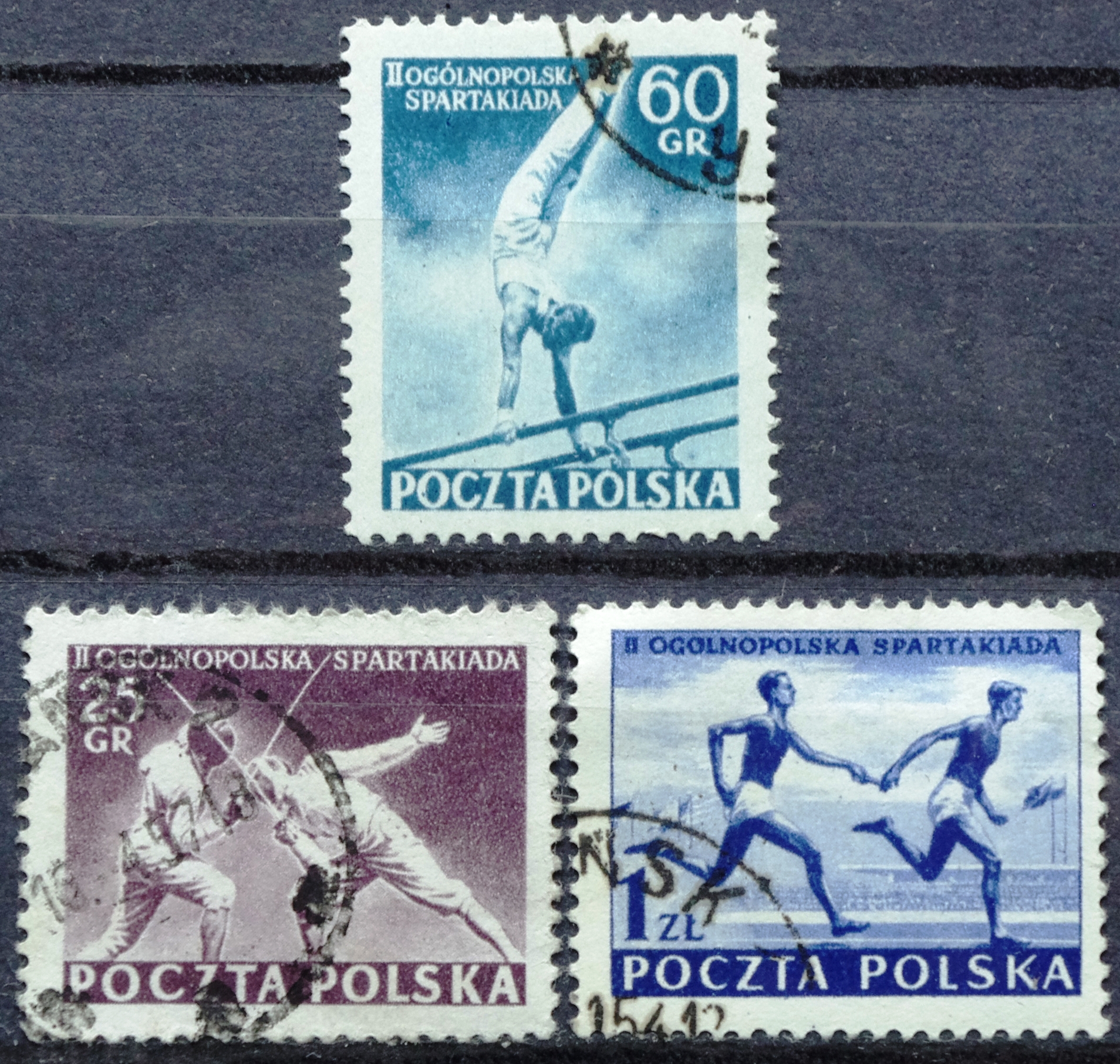 pašto ženklai, Lenkija, Lenkijos spartakiada