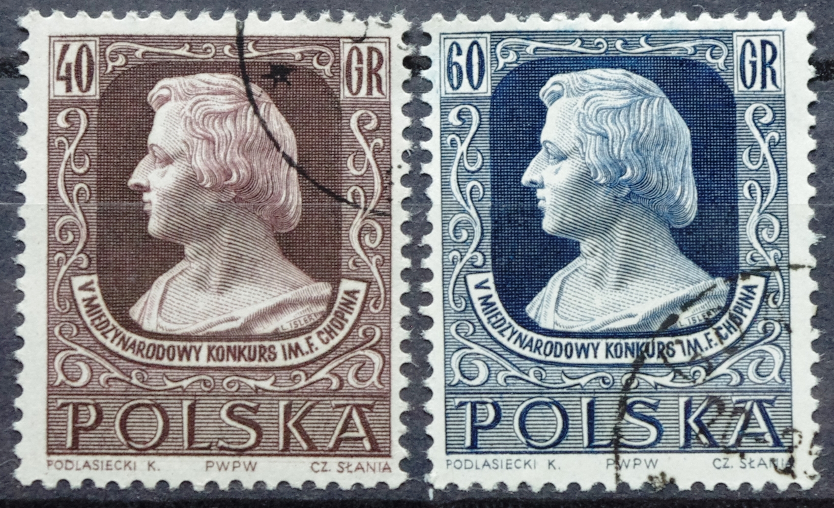 pašto ženklai, Lenkija, F. Chopin