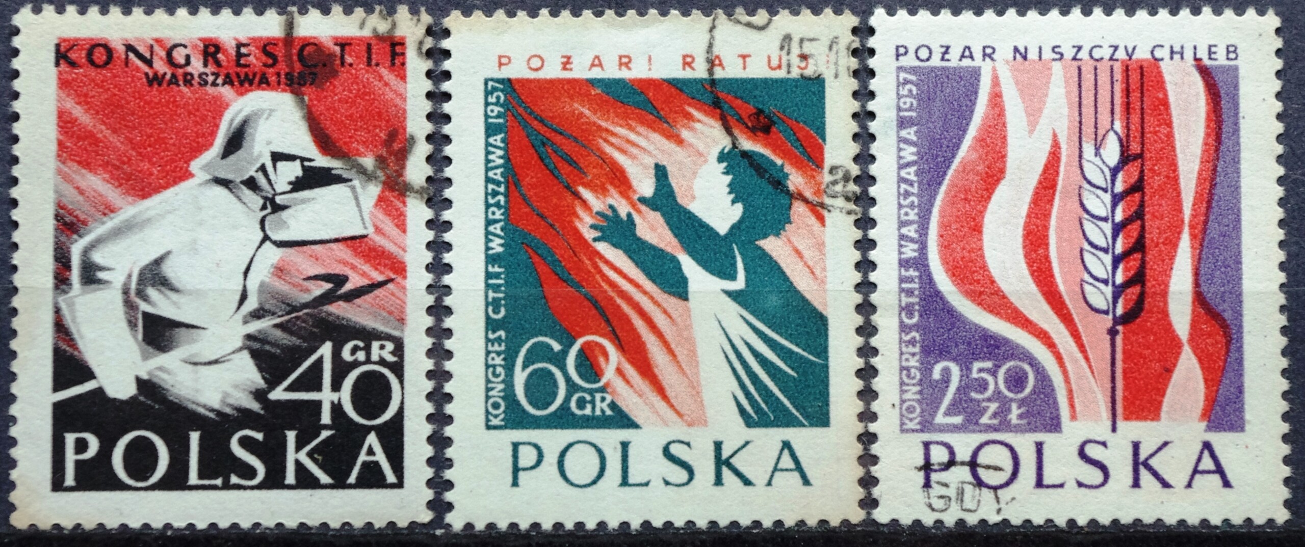 pašto ženklai, Lenkija, ugniagesiai