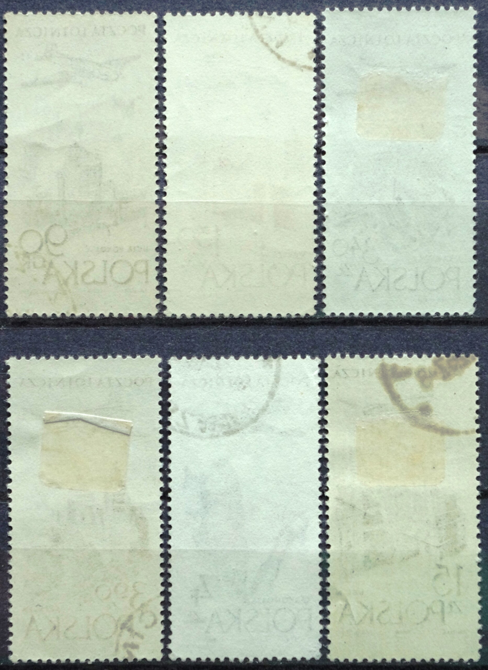 pašto ženklai, Lenkija, lėktuvas virš miesto