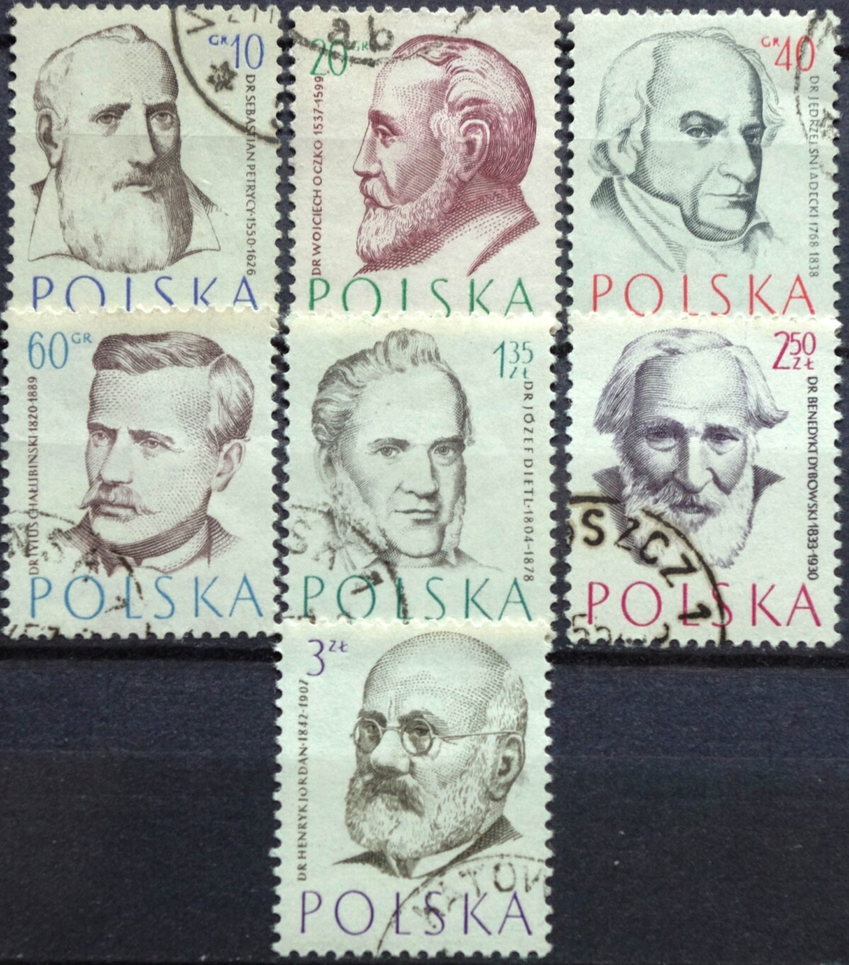 pašto ženklai, Lenkija, Lenkijos fizikai