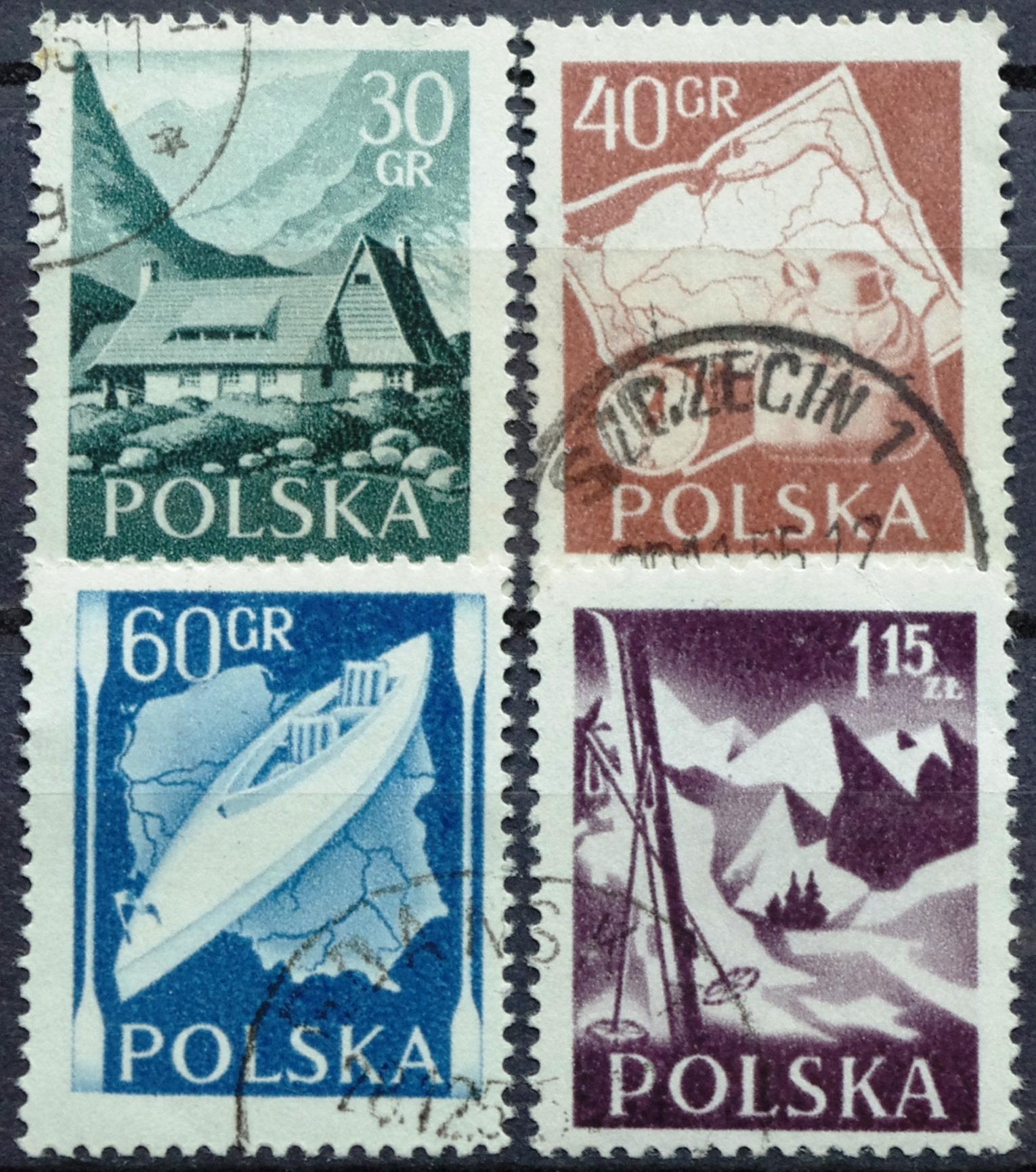 pašto ženklai, Lenkija, turizmas