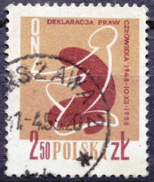 pašto ženklas, Lenkija, žmogaus teisių deklaracija
