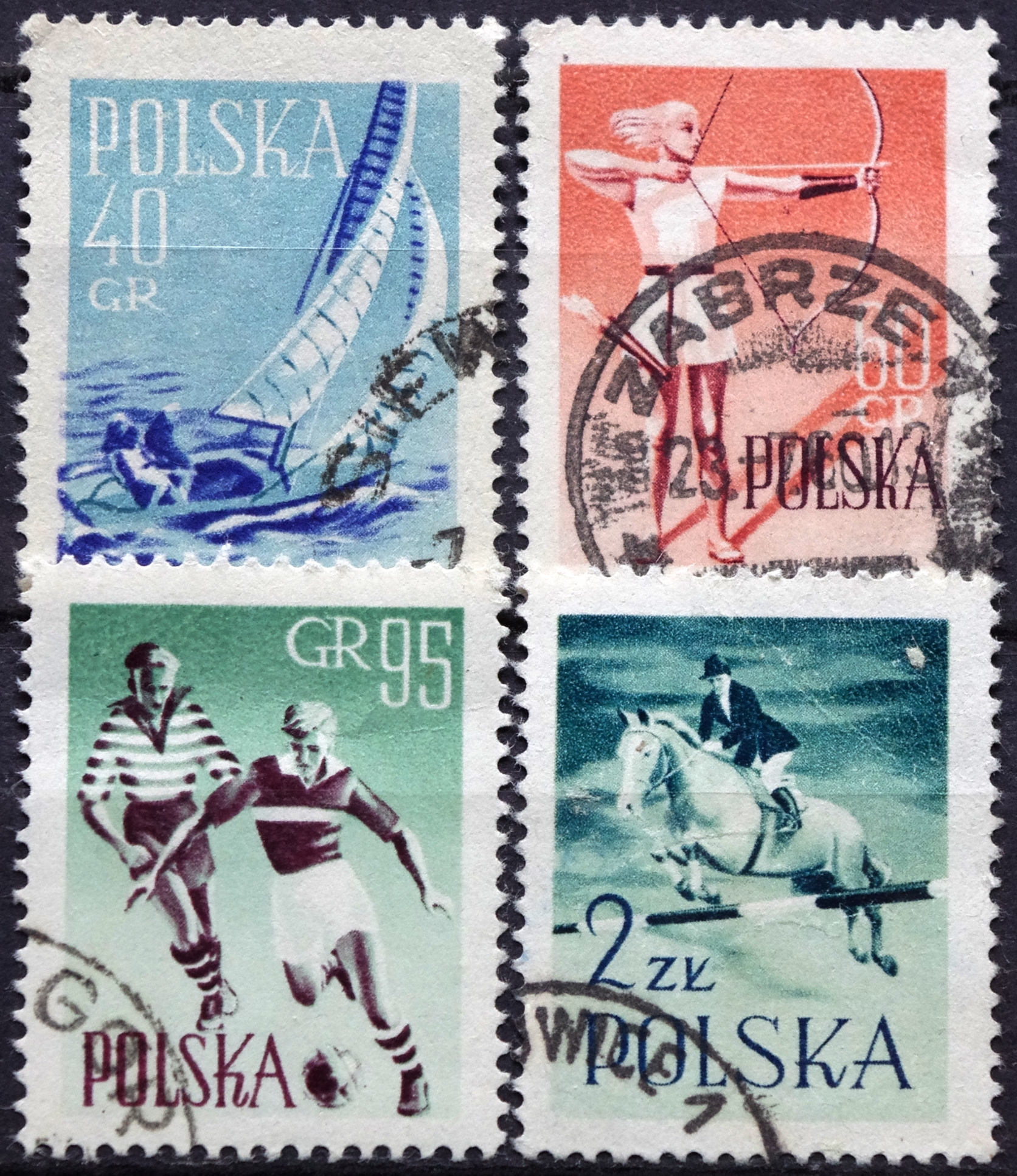 pašto ženklas, Lenkija, sportas