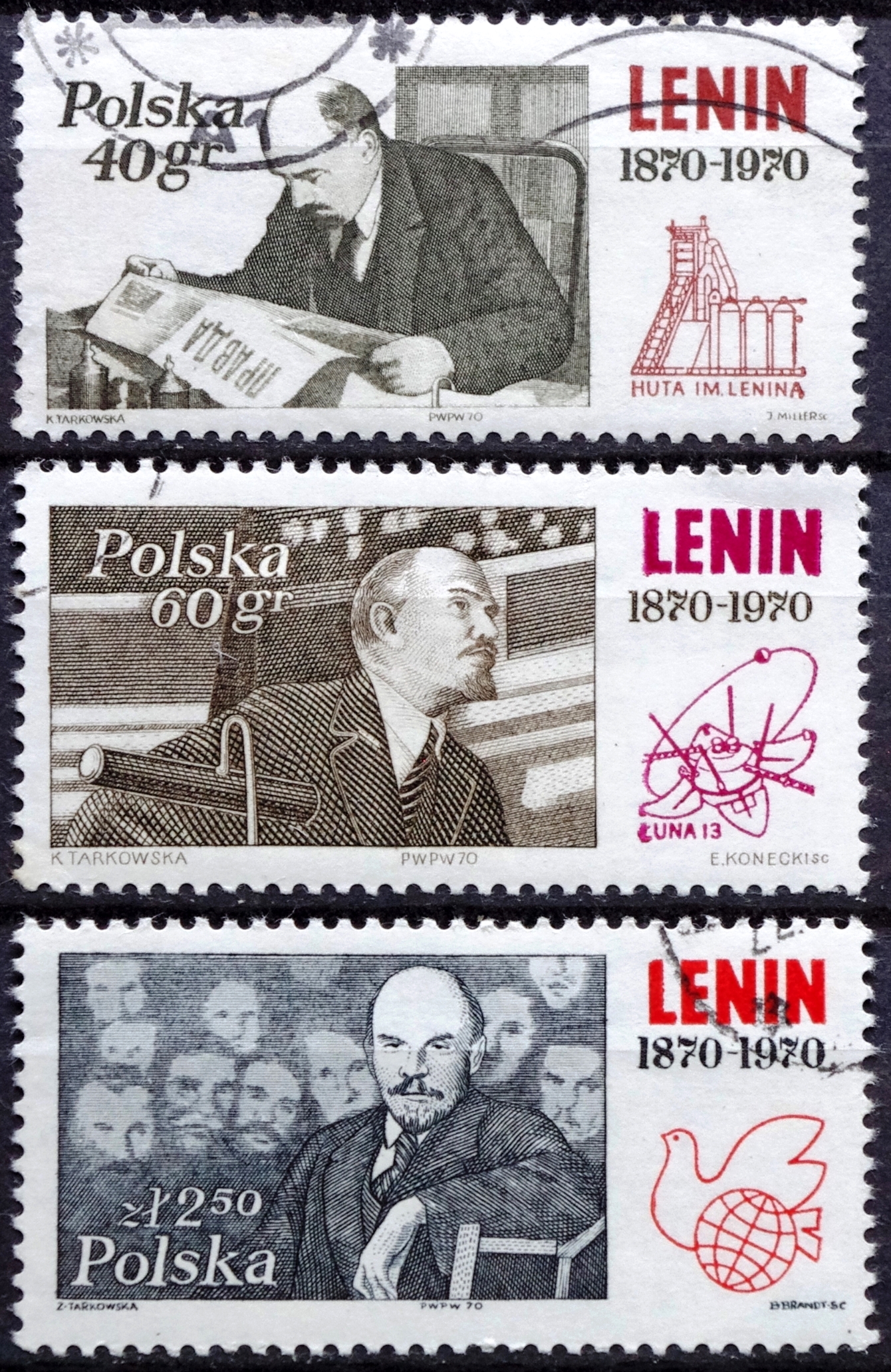 pašto ženklai, Lenkija, V. I. Leninas