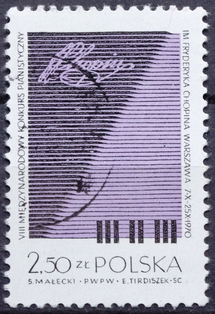 pašto ženklas, Lenkija, Šopeno muzikos konkursas