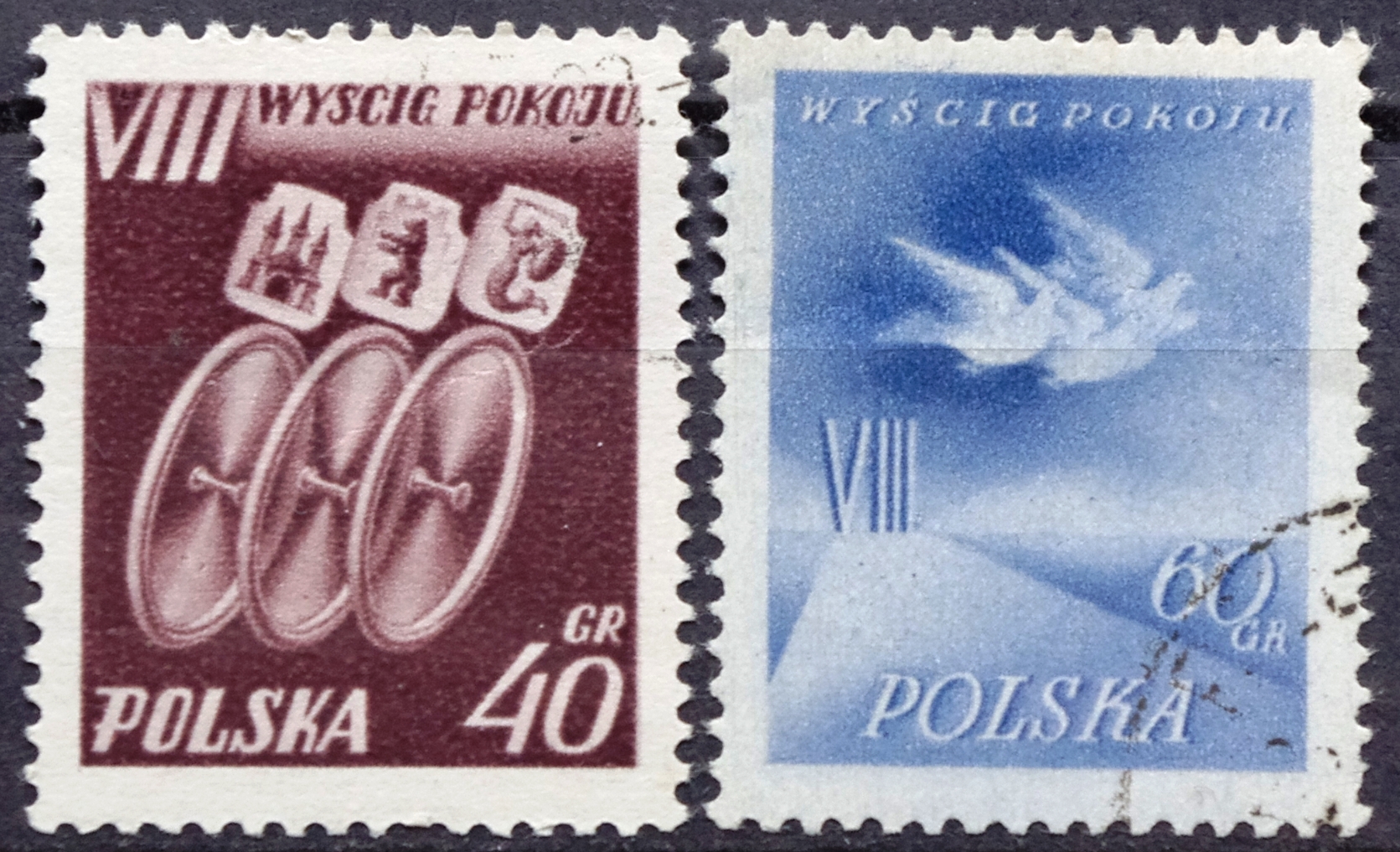 pašto ženklai, Lenkija, dviračių lenktynės