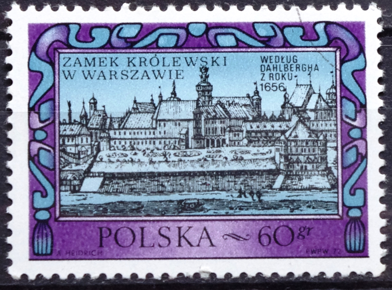 pašto ženklas, Lenkija, Karališkieji Varšuvos rūmai