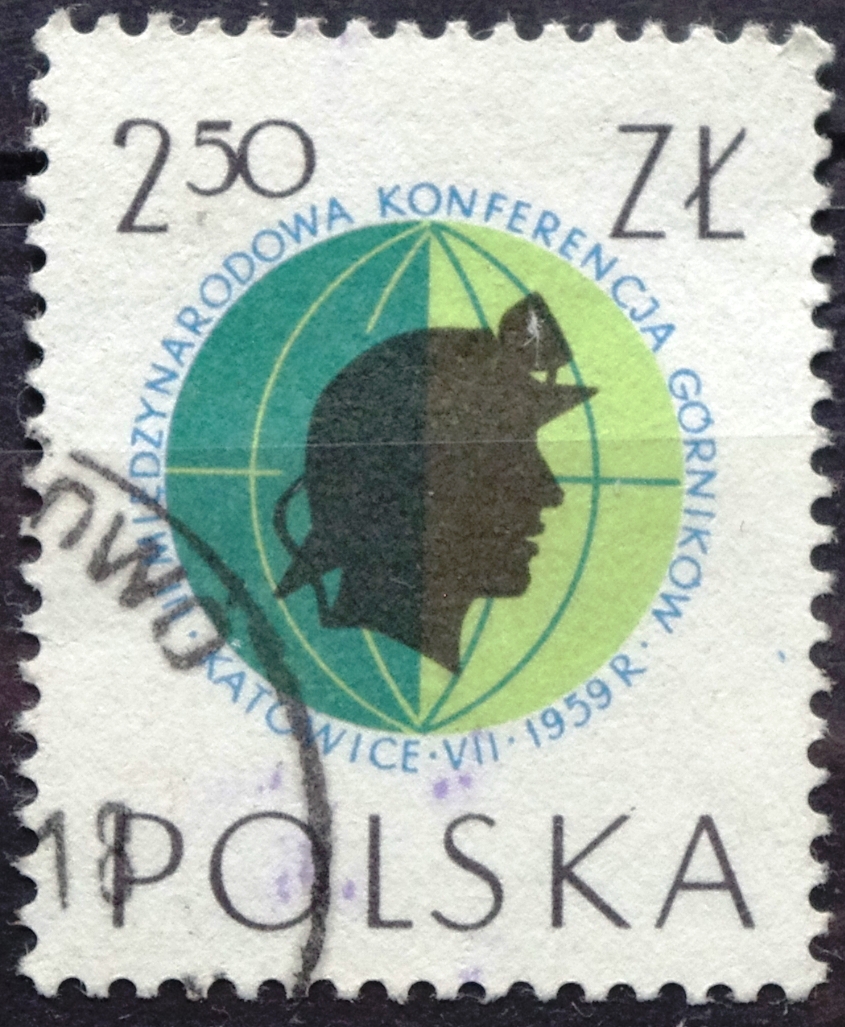 pašto ženklas, Lenkija, kalnakasių kongresas