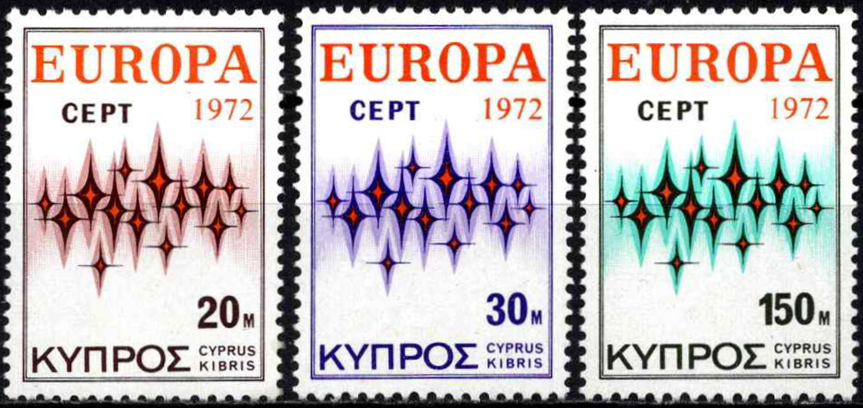 Kipras, pilna serija, MiNr 374-376 MNH**