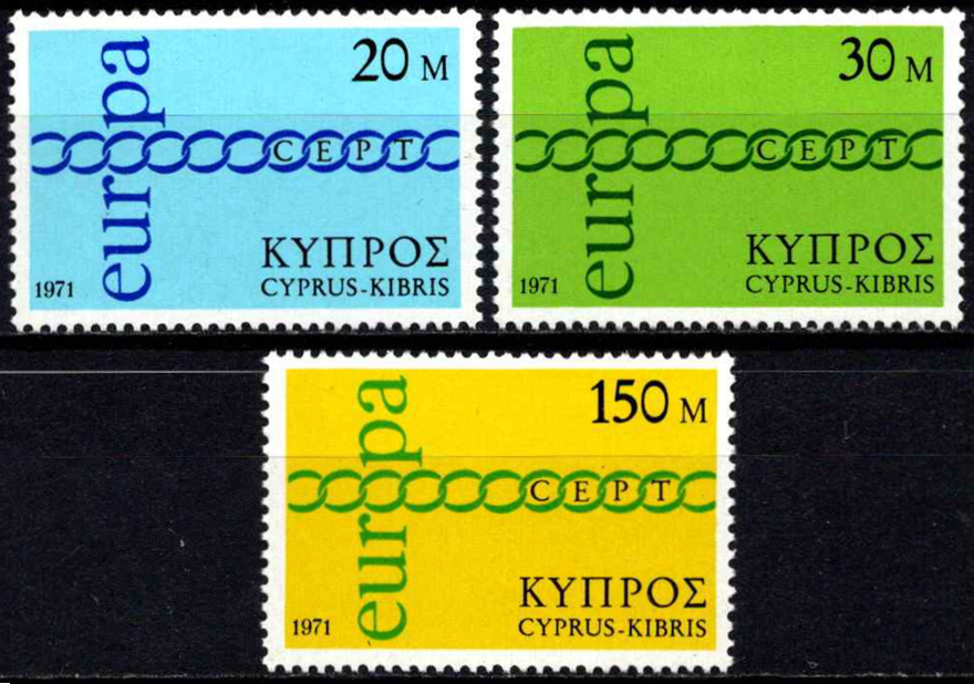 Kipras, pilna serija, MiNr 359-361 MNH**
