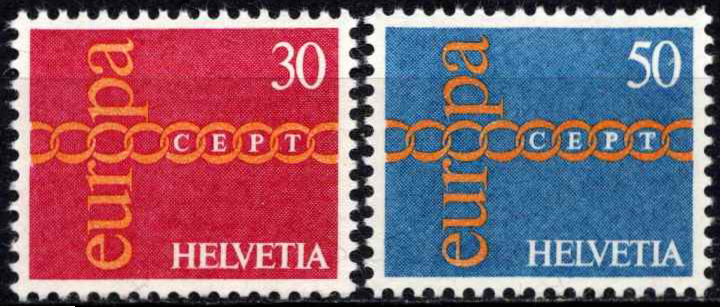 Šveicarija, pilna serija, MiNr 947-948 MNH**