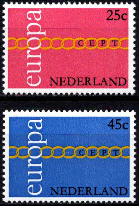 Nyderlandai, pilna serija, MiNr 963-964 MNH**