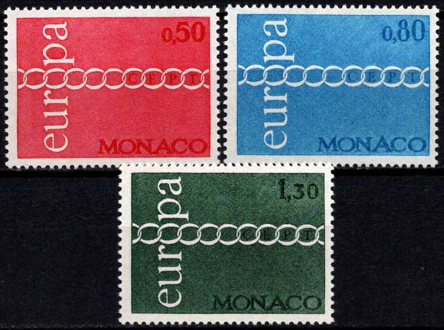 Monakas, pilna serija, MiNr 1014-1016 MNH**