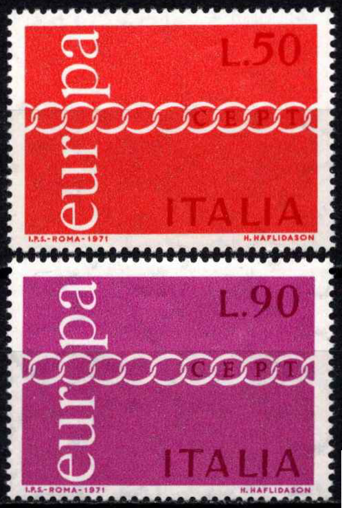 Italija, pilna serija, MiNr 1335-1336 MNH**