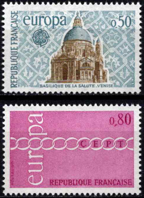 Prancūzija, pilna serija, MiNr 1748-1749 MNH**