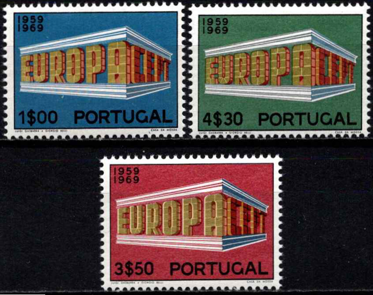 Portugalija, pilna serija, MiNr 1070-1072 MNH**