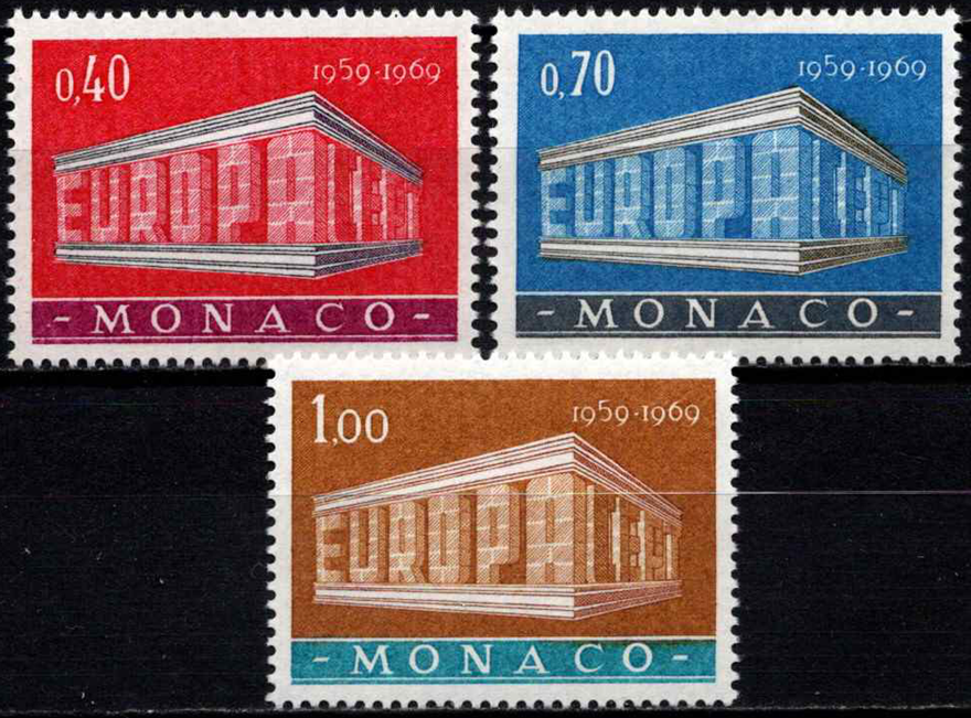 Monakas, pilna serija, MiNr 929-931 MNH**